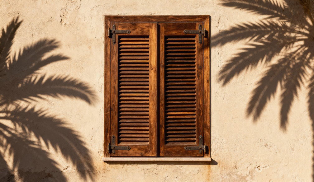 sunny-window-with-wooden-shutters